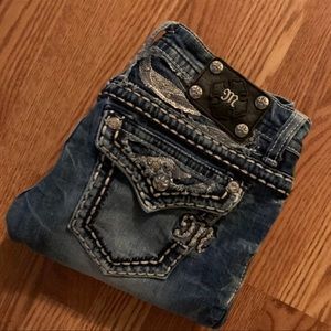 MISS ME SIZE 27 - BOOT CUT SEQUIN DETAIL